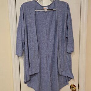 LuLaRoe solid periwinkle Lindsay cardigan - M